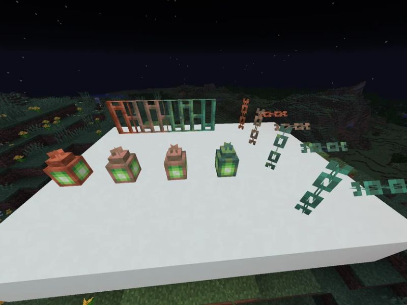 Khối bóng đèn Copper trong Minecraft 1.21 APK Tiếng Việt