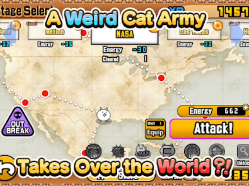Lối chơi chiến thuật trong The Battle Cats Hack