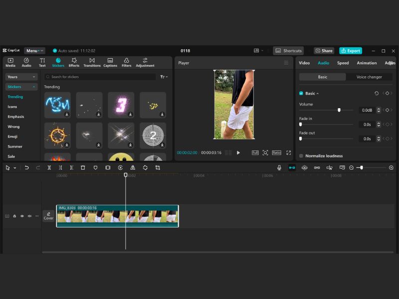 Nhiều hiệu ứng hình ảnh trong Capcut Pro APK