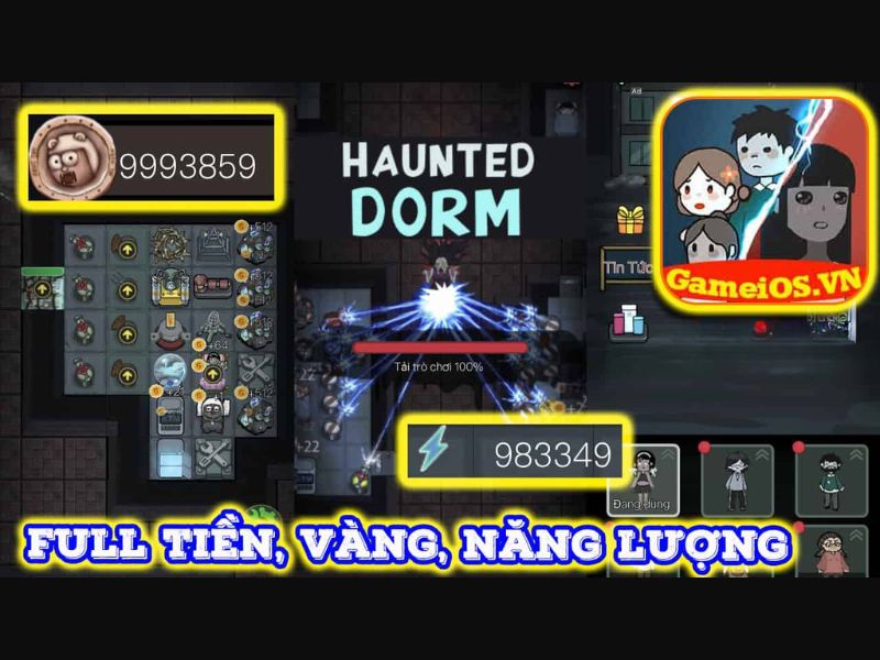 Tính Năng MOD Nổi Bật Có Trong Haunted Dorm Hack