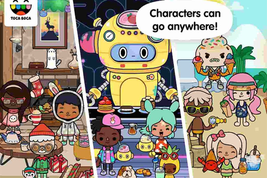 100 địa điểm, 500 nhân vật, 500 vật nuôi mới trong Toca Life World Mod Apk