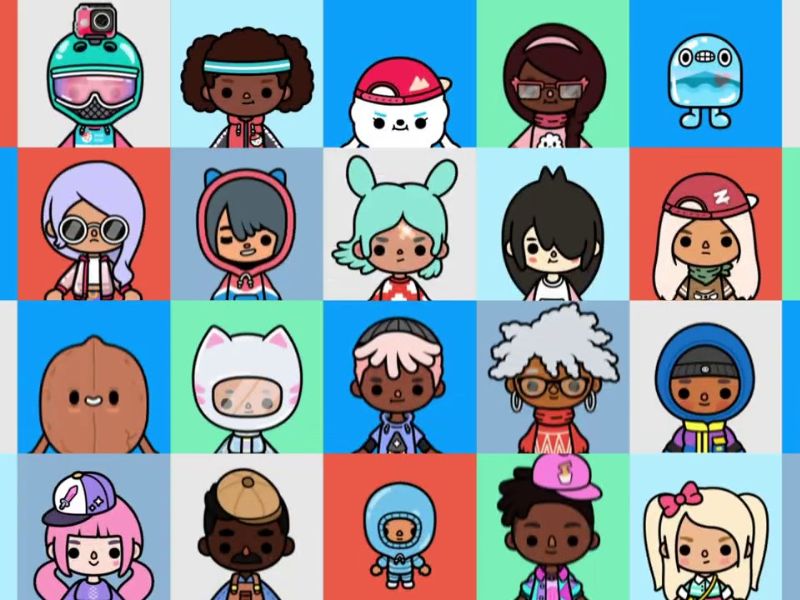Hơn 39 nhân vật trong Toca Life World Mod Apk