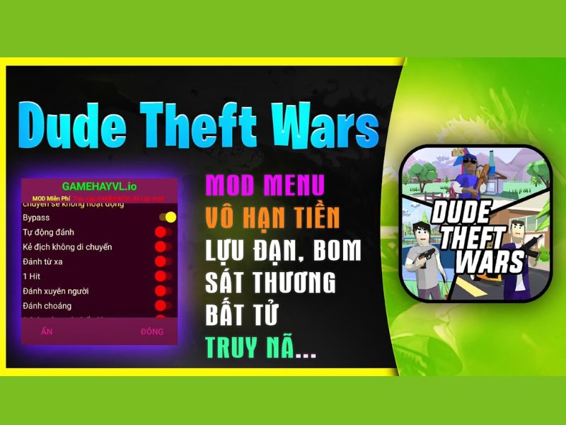 Một Số Tính Năng Nổi Bật Có Trong Hack Dude Theft Wars Theartpics Mod Apk