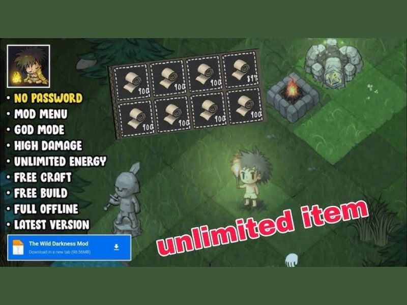 Tính Năng Nâng Cấp Tại The Wild Darkness Mod APK 1.3.58
