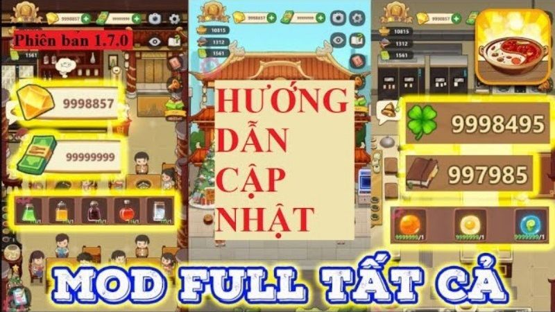 Tính Năng Đặc Biệt Được Mở Khóa Trong Tiệm Lẩu Đường Hạnh Phúc Mod